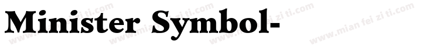 Minister Symbol字体转换